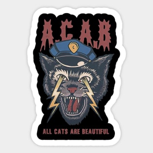 All Cat Are Beautiful Sticker